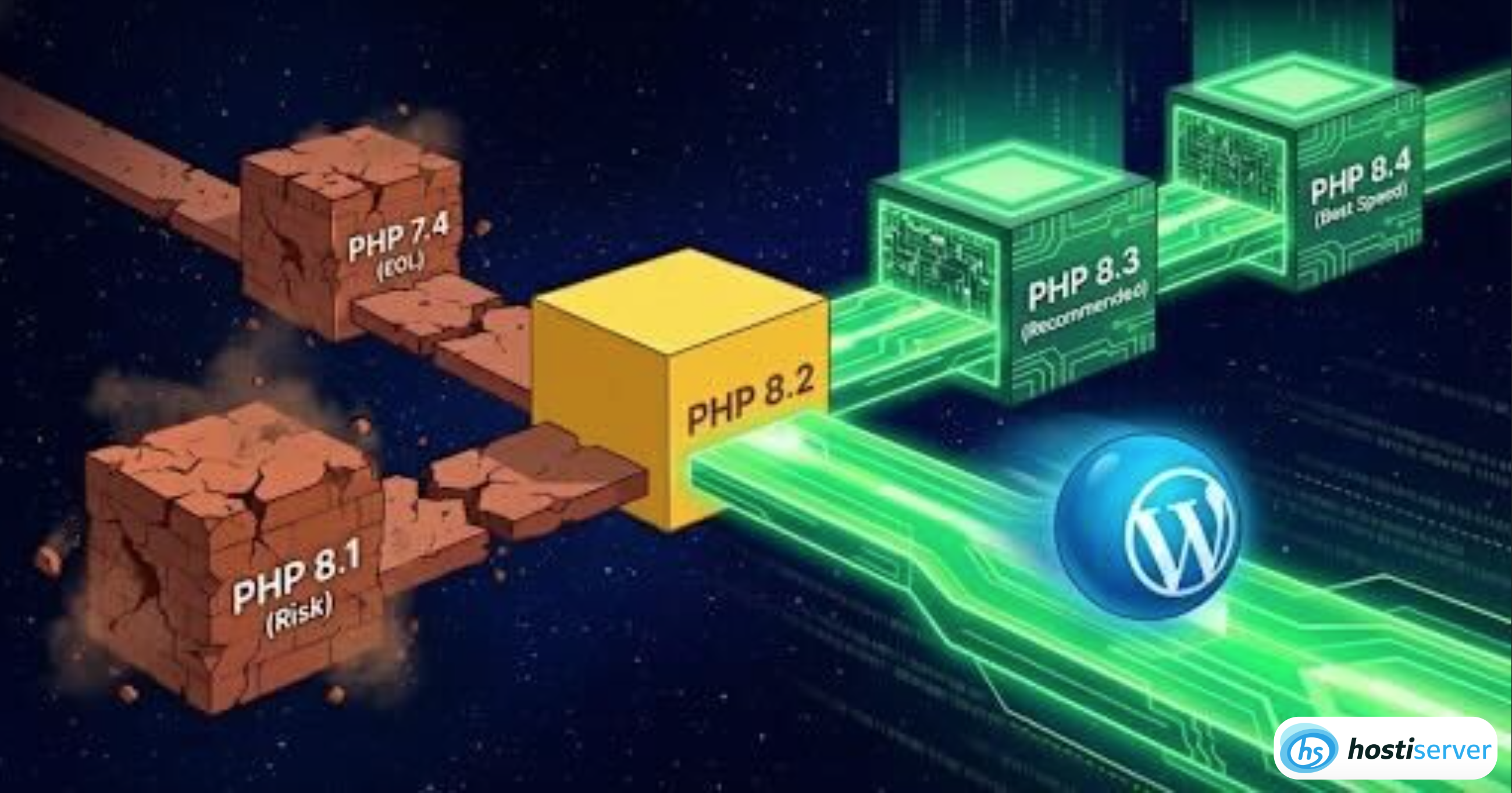 Наглядний приклад роботи різних версій