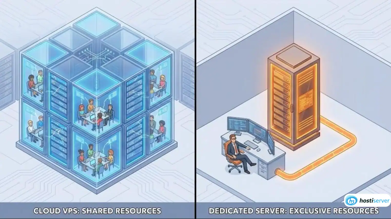 Cloud (VPS) vs Виділений Сервер